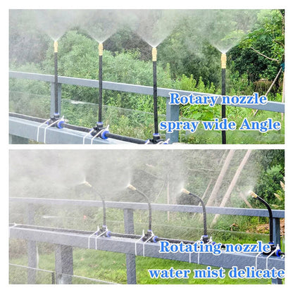 Drip Irrigation Kit | 360° Flexible Hose, Tool-Free Installation & Water-Saving for Flower Beds and Vegetable Gardens