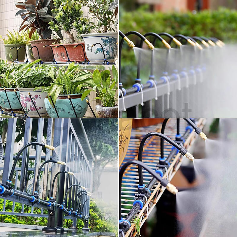 Drip Irrigation Kit | 360° Flexible Hose, Tool-Free Installation & Water-Saving for Flower Beds and Vegetable Gardens