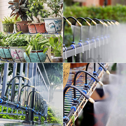 Drip Irrigation Kit | 360° Flexible Hose, Tool-Free Installation & Water-Saving for Flower Beds and Vegetable Gardens
