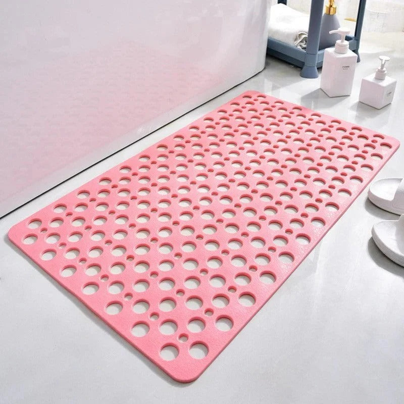 Non Slip Shower Mat | Textured, Washable & Drainage Design for Flat Surfaces in Indoor Showers