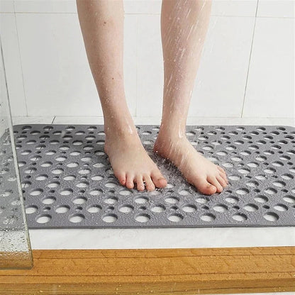 Non Slip Shower Mat | Textured, Washable & Drainage Design for Flat Surfaces in Indoor Showers