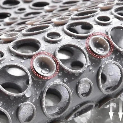 Non Slip Shower Mat | Textured, Washable & Drainage Design for Flat Surfaces in Indoor Showers