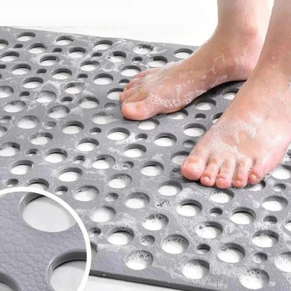 Non Slip Shower Mat | Textured, Washable & Drainage Design for Flat Surfaces in Indoor Showers