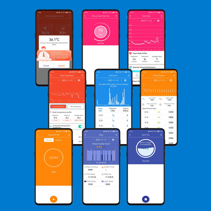 Non Invasive Blood Glucose Meter Smartwatch | 24/7 Health Monitoring & Motion Insights for Active Lifestyles