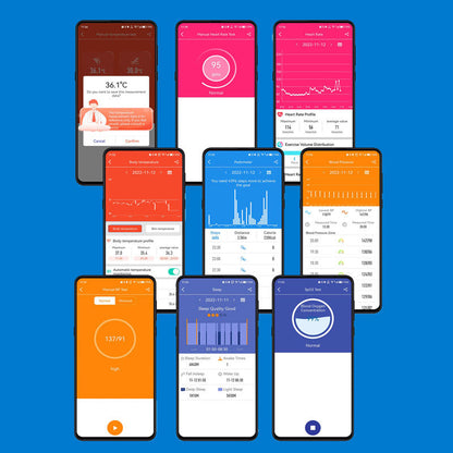 Non Invasive Blood Glucose Meter Smartwatch | 24/7 Health Monitoring & Motion Insights for Active Lifestyles