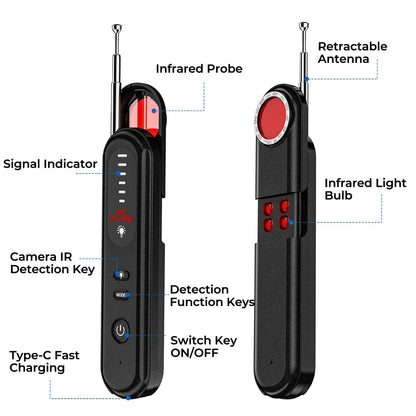 Smart Camera and GPS Detector | Compact, Powerful Device for Locating Hidden Cameras and Audio Bugs