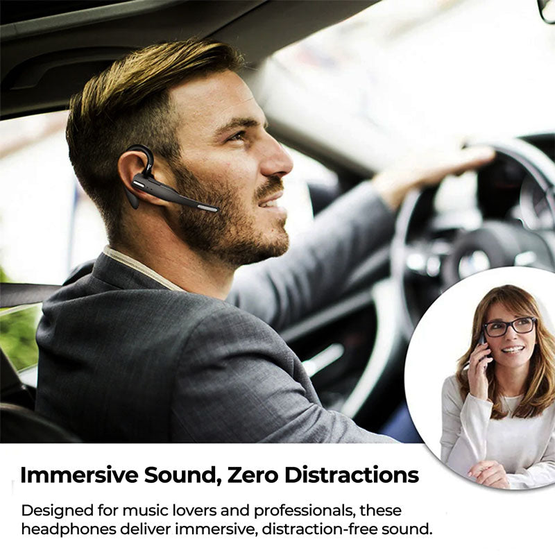 Bluetooth 5.1 Dual Wireless Headset | Noise-Canceling, Comfortable & Ideal for Music and Calls
