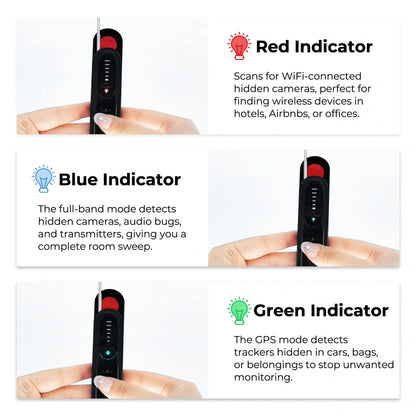 Smart Camera and GPS Detector | Compact, Powerful Device for Locating Hidden Cameras and Audio Bugs