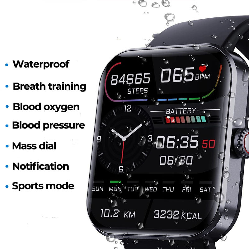 Non Invasive Blood Glucose Meter Smartwatch | 24/7 Health Monitoring & Motion Insights for Active Lifestyles