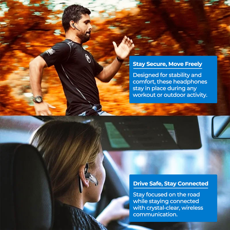 Bluetooth 5.1 Dual Wireless Headset | Noise-Canceling, Comfortable & Ideal for Music and Calls