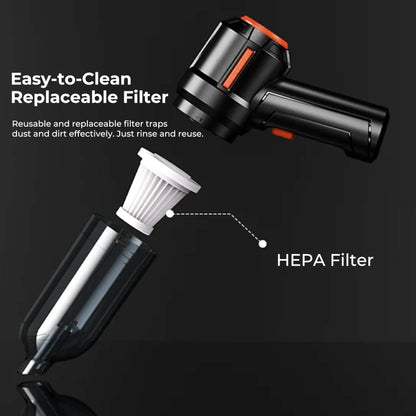 Cordless Car Vacuum Cleaner | Compact, Ultra-Light & Powerful Suction for Home and Auto Cleaning