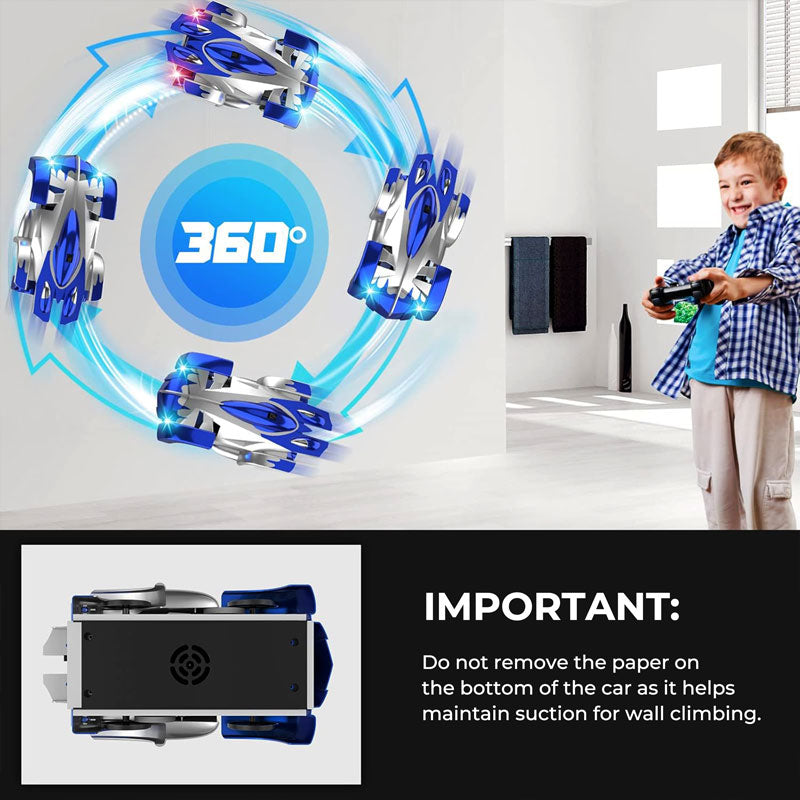 RC Wall Climbing Car Toy | Gravity-Defying, Suction Technology for Thrilling Stunts and Action Play