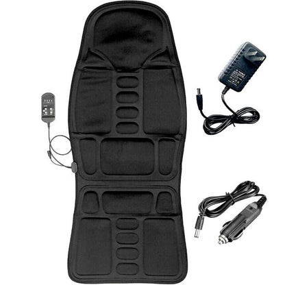 8-Mode Massage Chair Pad | Heated Back & Neck Cushion for Car and Home Use