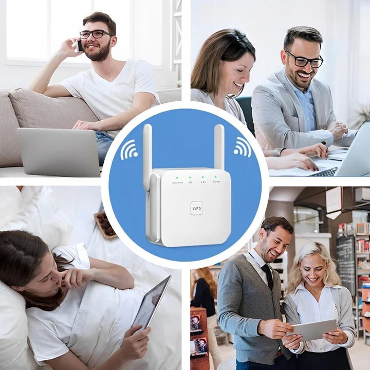 Long-Range WiFi Repeater | Dual Antenna, 300Mbps Speed & Ideal for Multi-Room Homes and Large Spaces