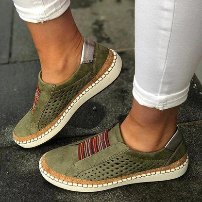Women's Breathable Flat Bottom Sneakers | Three-Arch Support for Bunion Pain Relief & All-Day Comfort