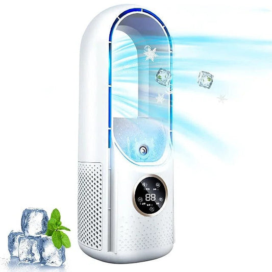 Blade-Free Silent Portable Air Conditioner | USB-Powered, Compact & Ideal for Home and Office Use