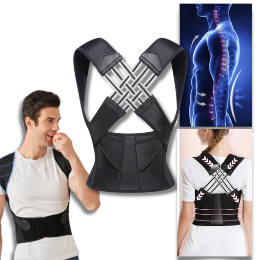 Posture Corrector for Men & Women - Adjustable Back Support Brace for Improved Posture & Pain Relief
