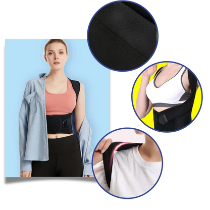 Posture Corrector for Men & Women - Adjustable Back Support Brace for Improved Posture & Pain Relief