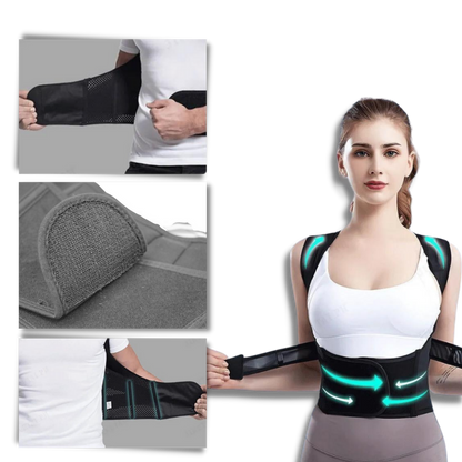 Posture Corrector for Men & Women - Adjustable Back Support Brace for Improved Posture & Pain Relief