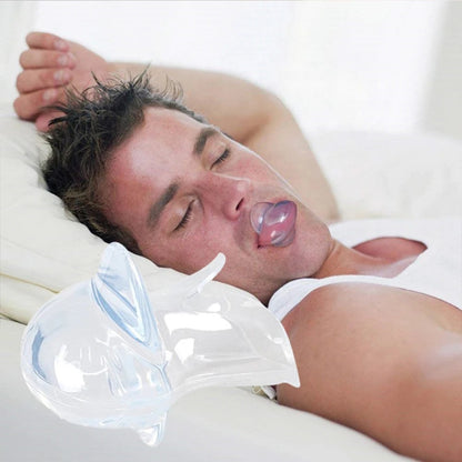 Anti-Snoring Tongue Retainer Silicone Sleeve for Sleep Apnea Relief and Better Sleep Quality