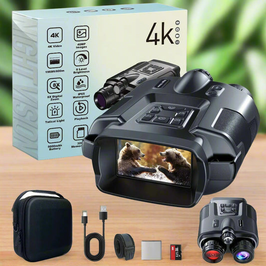 Night Vision Binoculars with OptiClear Technology for Hunting, Wildlife Observation & Stargazing