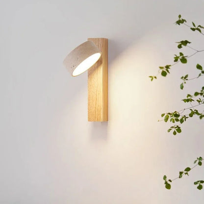 Travertine Duo Wall Light | Dimmable, Dual Light Setup & Ideal for Bedrooms and Living Areas