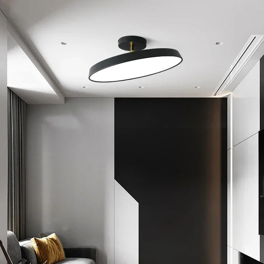 Adjustable LED Ceiling Lamp with Modern Design for Living Room & Home Office Lighting