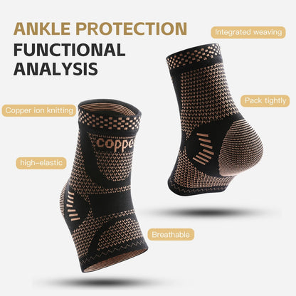 AchilloSave Ankle Braces | Viscoelastic Friction Pad & Breathable Compression for Achilles Tendon Pain Relief
