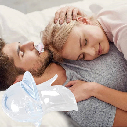Anti-Snoring Tongue Retainer Silicone Sleeve for Sleep Apnea Relief and Better Sleep Quality