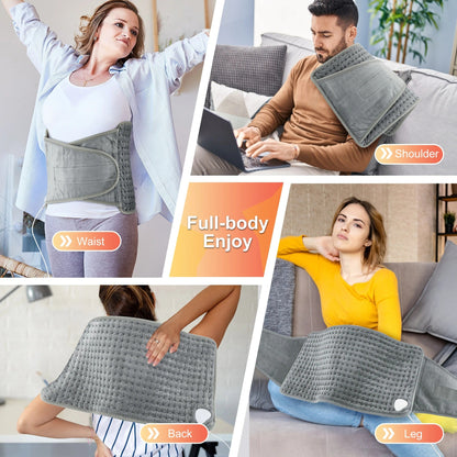 Heating Pad for Back – Portable Adjustable Heat Pad for Muscle & Joint Pain Relief