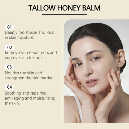 TallowLuxe™ Natural Beef Tallow for Skin, Face & Body Cream – Anti-Aging Beef Tallow Moisturizer Balm | Before and After Skincare Results for Damaged Skin