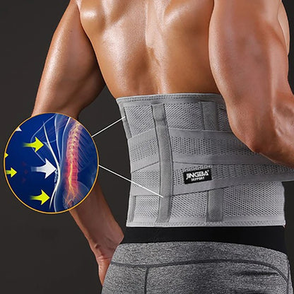 Lumbar Support Back Brace | Adjustable Stabilizing, Breathable & Low-Profile for Chronic Back Pain Relief