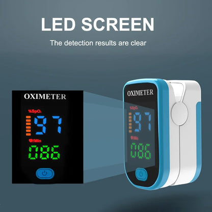High-Precision Non-Invasive Blood Oxygen Monitor | Blood Glucose Meter | One-Button Operation, LED Display & Ideal for Diabetes Control in Home