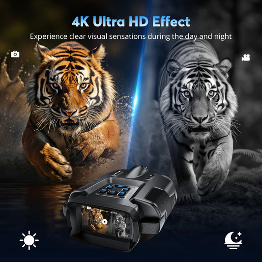 Night Vision Binoculars with OptiClear Technology for Hunting, Wildlife Observation & Stargazing