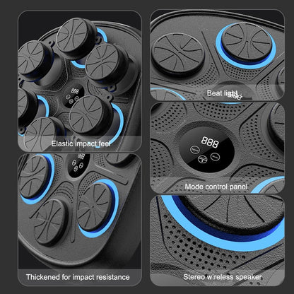 Music Boxing Machine with Bluetooth | Versatile Fitness, Stress Relief & Reaction Training for Home Workouts | Boxing punch machine