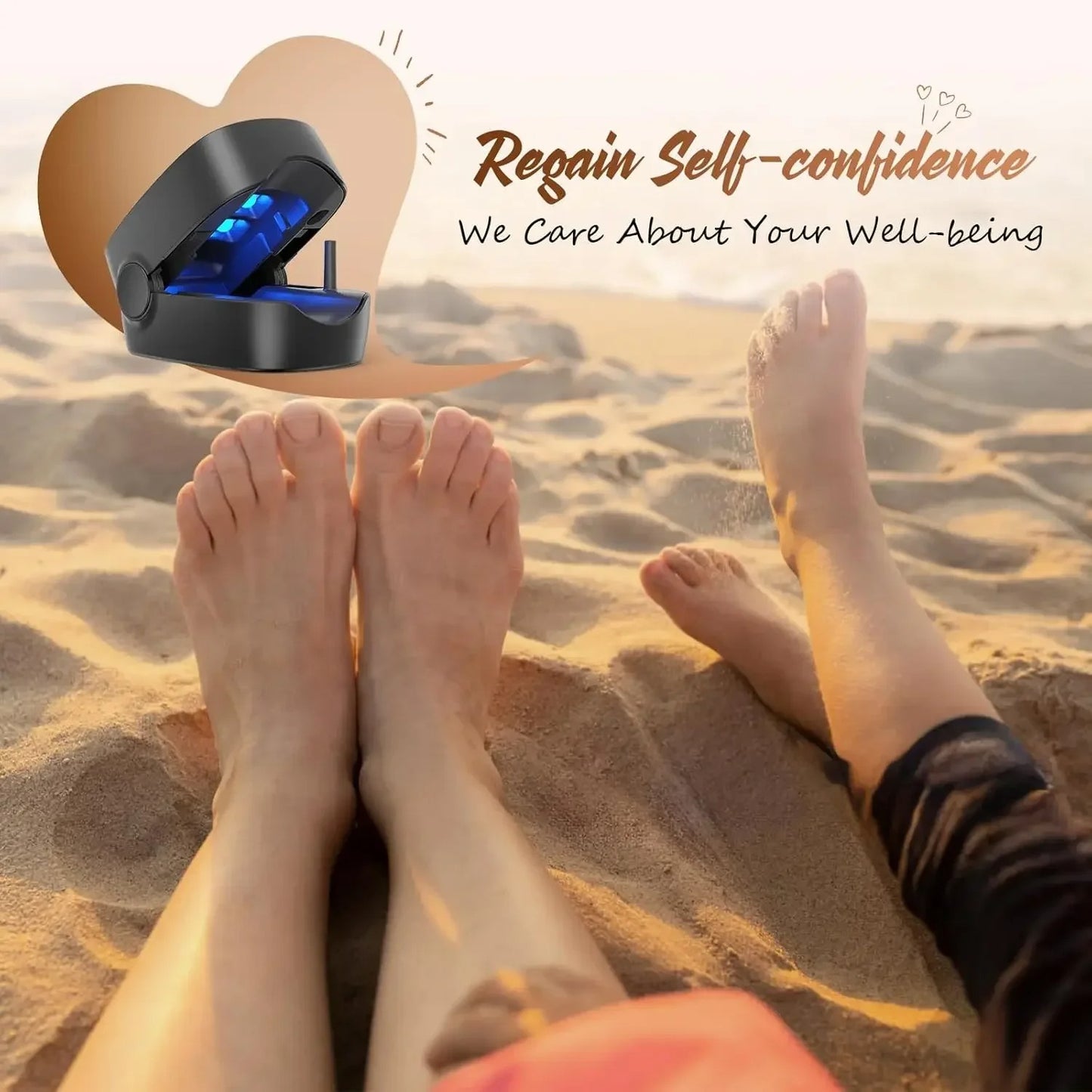 LumiCure PRO 2.0 - Mycosis Nail Fungus Treatment Laser Device for Effective Fungal Infection Removal at Home