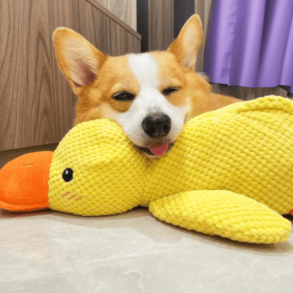 Durable Duck Dog Toy | Calming, Chew-Resistant & Ideal for Mental Stimulation and Anxiety Relief for All Dog Sizes