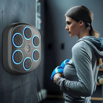 Music Boxing Machine with Bluetooth | Versatile Fitness, Stress Relief & Reaction Training for Home Workouts | Boxing punch machine