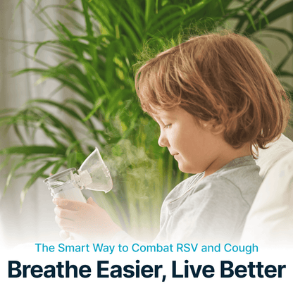 Portable Mesh Nebulizer for Cough | Compact, Rechargeable & Easy to Use for Respiratory Relief in Infants and Adults