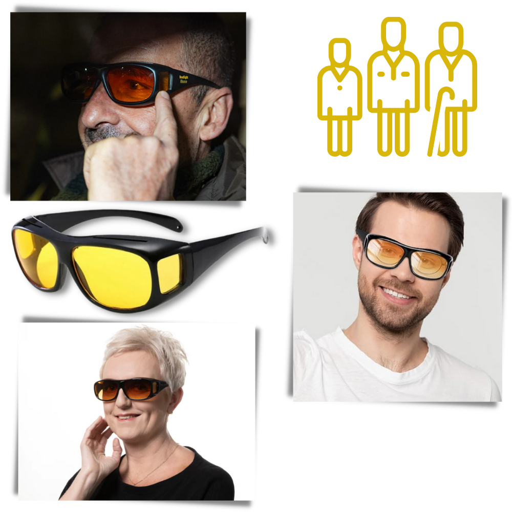 Night Driving Glasses | Polarized, Glare-Reducing & Enhanced Night Vision Clarity for Safer Nighttime Travel