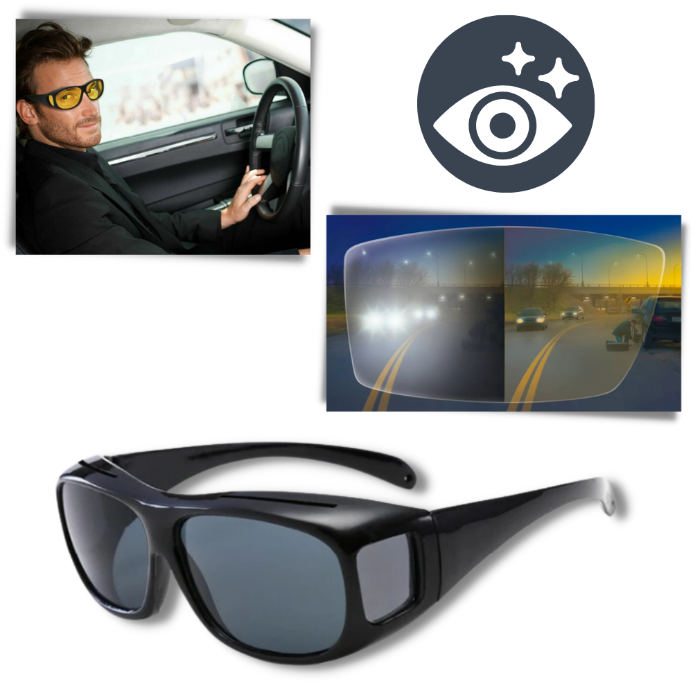Night Driving Glasses | Polarized, Glare-Reducing & Enhanced Night Vision Clarity for Safer Nighttime Travel