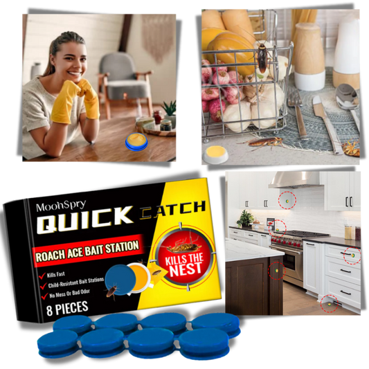 Odorless Cockroach Traps | Slow-Acting, Hands-Free Gel Bait for Hygienic Pest Control in Kitchens & Living Spaces