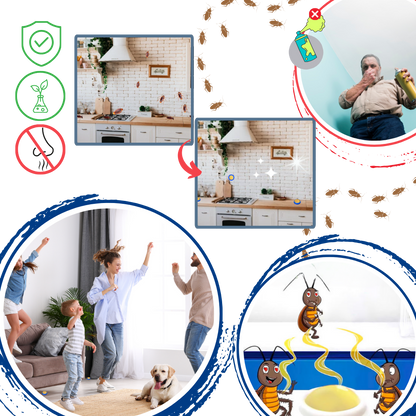 Odorless Cockroach Traps | Slow-Acting, Hands-Free Gel Bait for Hygienic Pest Control in Kitchens & Living Spaces