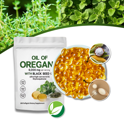 Oregano Immunity Softgels | Plant-Based, Fast Absorption & Convenient Daily Support for Respiratory Health and Overall Wellness