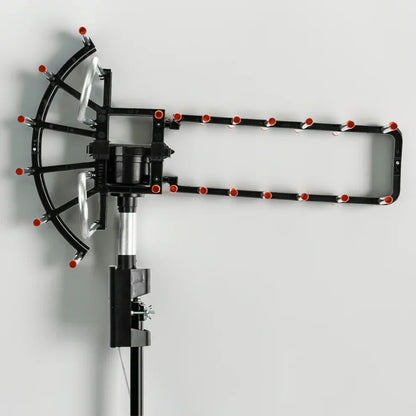 Outdoor Long Range 500+ Mile TV Antenna | UHF/VHF/FM, 360-Degree Motorized Rotation & Dual TV Output for Crystal Clear HD Channels