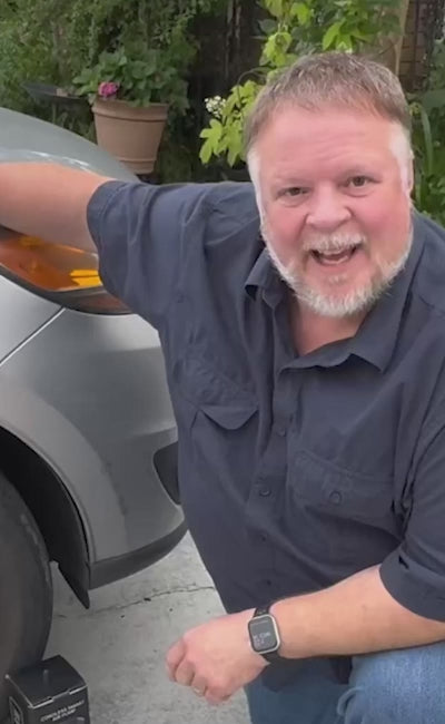 Portable Tire Inflator | Fast Inflation, Auto Shut-Off & Built-In Light for Cars and Inflatables