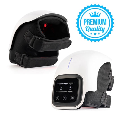 Knee Massager | 4-in-1 Vibration, Heat & Laser Therapy for Knee Pain Relief & Swelling at Home