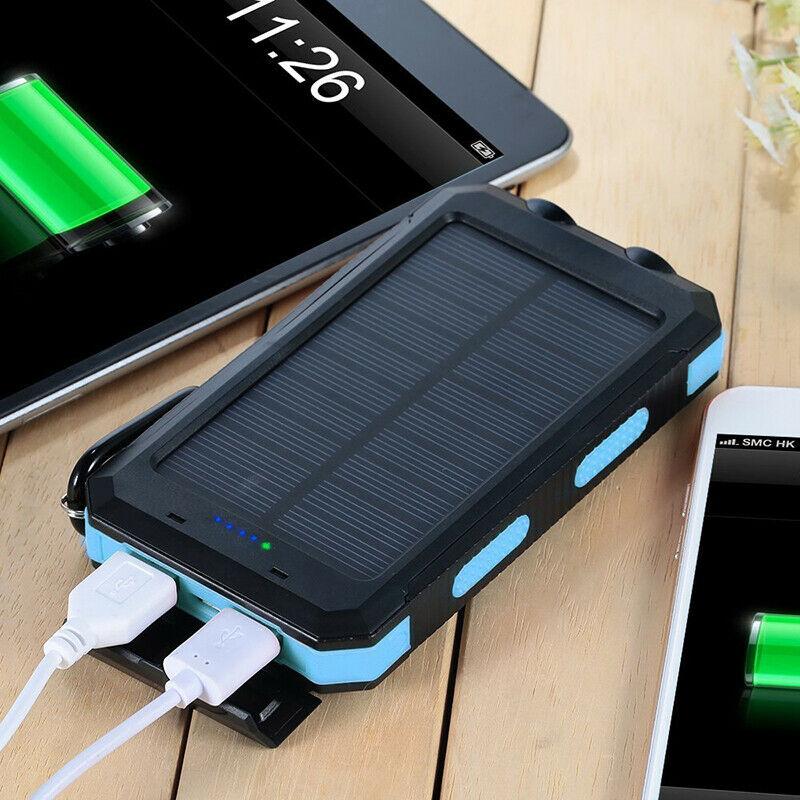 500000mAh Waterproof Solar Power Bank Charger for Outdoor Camping and Emergency Use