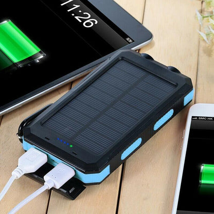 500000mAh Waterproof Solar Power Bank Charger for Outdoor Camping and Emergency Use