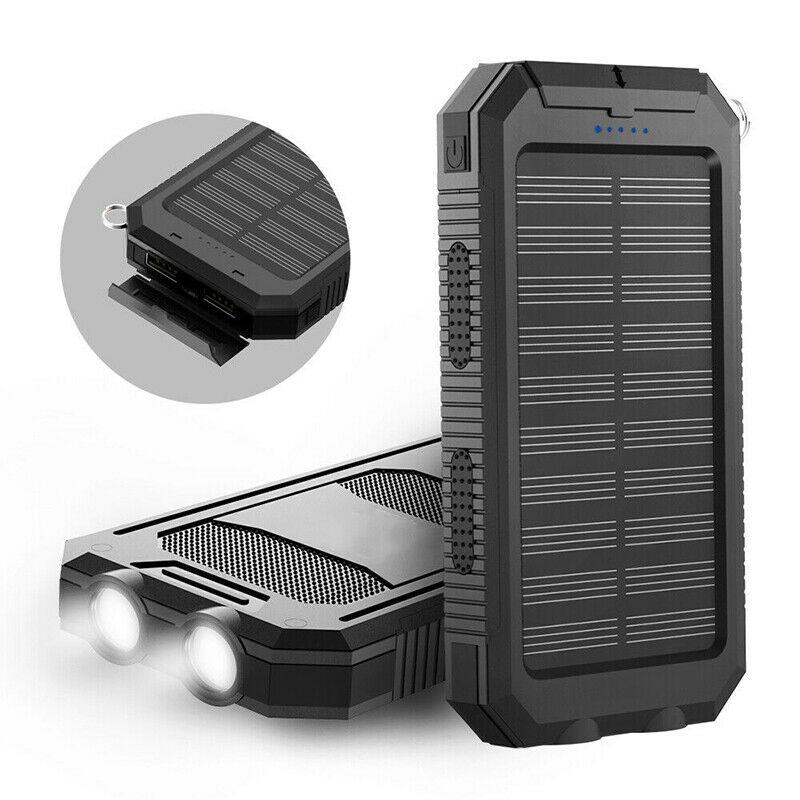 500000mAh Waterproof Solar Power Bank Charger for Outdoor Camping and Emergency Use